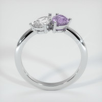 0.73 Ct. Sapphire Ring, 18K White Gold 3