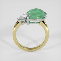 3.78 Ct. Emerald Ring, 18K White & Yellow 3