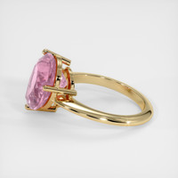5.33 Ct. Pink Tourmaline Ring, 10K Yellow Gold 4