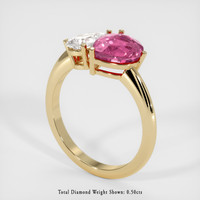 2.19 Ct. Pink Sapphire Ring, 14K Yellow Gold 2