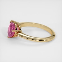 2.19 Ct. Pink Sapphire Ring, 14K Yellow Gold 4