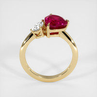 3.44 Ct. Ruby Ring, 14K Yellow Gold 3