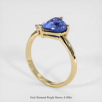 2.00 Ct. Sapphire Ring, 14K Yellow Gold 2