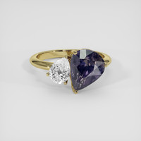 3.58 Ct. Purple Sapphire Ring, 14K Yellow Gold 1