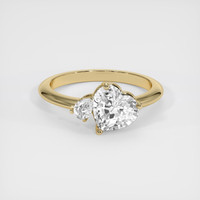 2.14 Ct. White Sapphire Ring, 14K Yellow Gold 1