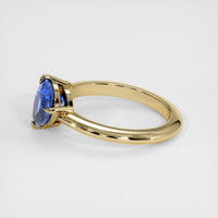 1.33 Ct. Blue Sapphire Ring, 14K Yellow Gold 4