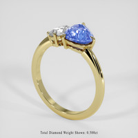 2.07 Ct. Blue Sapphire Ring, 14K Yellow Gold 2