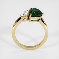 3.08 Ct. Green Sapphire Ring, 14K Yellow Gold 3