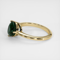 3.08 Ct. Green Sapphire Ring, 14K Yellow Gold 4