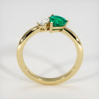 0.56 Ct. Emerald Ring, 18K Yellow Gold 3