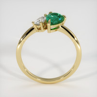 1.03 Ct. Emerald Ring, 18K Yellow Gold 3