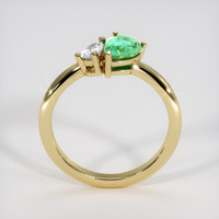 0.81 Ct. Emerald Ring, 18K Yellow Gold 3
