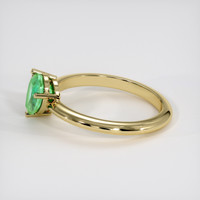 0.81 Ct. Emerald Ring, 18K Yellow Gold 4