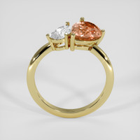 1.76 Ct. Orangish Pink Imperial Topaz Ring, 18K Yellow Gold 3
