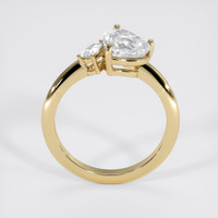 2.14 Ct. White Sapphire Ring, 18K Yellow Gold 3