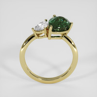 3.22 Ct. Bluish Green Sapphire Ring, 18K Yellow Gold 3