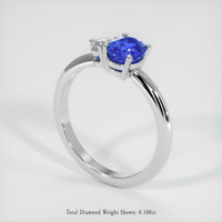 1.24 Ct. Sapphire Ring, Platinum 950 2
