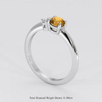 0.54 Ct. Bi Color Sapphire Ring, Platinum 950 2