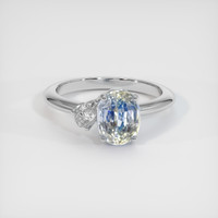 2.25 Ct. Bi Color Sapphire Ring, Platinum 950 1