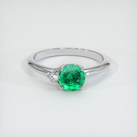 1.18 Ct. Emerald Ring, Platinum 950 1