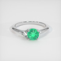 0.79 Ct. Emerald Ring, Platinum 950 1