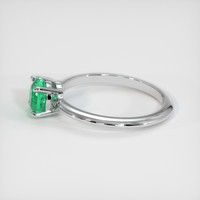 0.79 Ct. Emerald Ring, Platinum 950 4