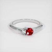 0.44 Ct. Ruby Ring, Platinum 950 1