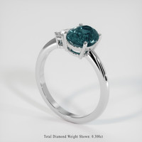 2.52 Ct. Sapphire Ring, Platinum 950 2