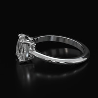 2.02 Ct. White Sapphire Ring, Platinum 950 4