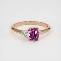 1.24 Ct. Sapphire Ring, 14K Rose Gold 1