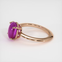 6.30 Ct. Purple Sapphire Ring, 14K Rose Gold 4