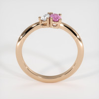 0.24 Ct. Sapphire Ring, 14K Rose Gold 3