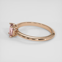 1.06 Ct. Padparadscha Sapphire Ring, 14K Rose Gold 4