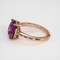 3.17 Ct. Sapphire Ring, 14K Rose Gold 4