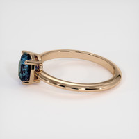 1.27 Ct. Blue Sapphire Ring, 18K Rose Gold 4