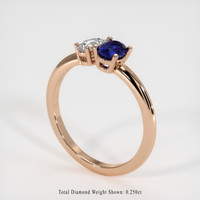 0.47 Ct. Sapphire Ring, 18K Rose Gold 2