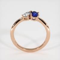 0.47 Ct. Sapphire Ring, 18K Rose Gold 3