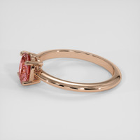 1.17 Ct. Padparadscha Sapphire Ring, 18K Rose Gold 4