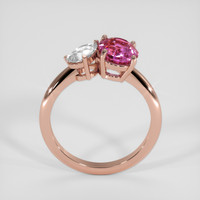 2.52 Ct. Purplish Pink Sapphire Ring, 18K Rose Gold 3
