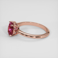 2.52 Ct. Purplish Pink Sapphire Ring, 18K Rose Gold 4