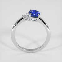 2.11 Ct. Blue Sapphire Ring, 10K White Gold 3