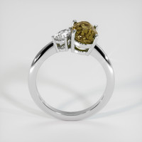 2.58 Ct. Color Change Sapphire Ring, 10K White Gold 3