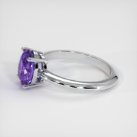 2.08 Ct. Color Change Sapphire Ring, 10K White Gold 4