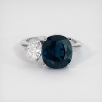 4.88 Ct. Sapphire Ring, 14K White Gold 1