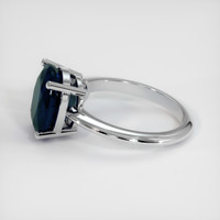 4.88 Ct. Sapphire Ring, 14K White Gold 4