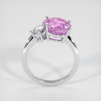 7.81 Ct. Pink Sapphire Ring, 14K White Gold 3