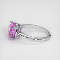 7.81 Ct. Pink Sapphire Ring, 14K White Gold 4