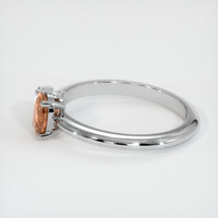 0.75 Ct. Sapphire Ring, 14K White Gold 4