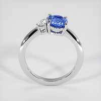 1.48 Ct. Blue Sapphire Ring, 14K White Gold 3