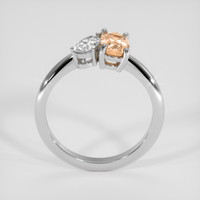 1.13 Ct. Padparadscha Sapphire Ring, 14K White Gold 3